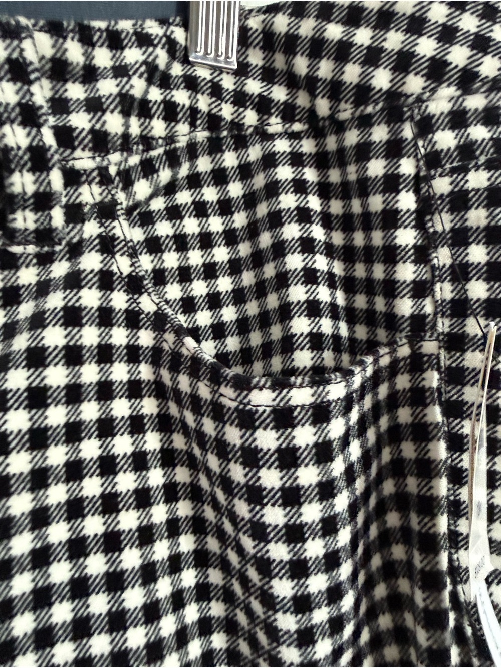 Talbots Black and White Gingham Straight Leg Pants - Picture 6 of 9